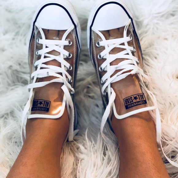 clear lucite converse heels